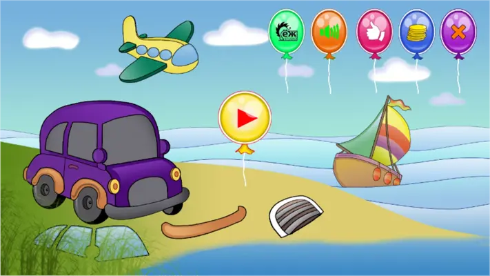 Car puzzles for toddlers android App screenshot 4